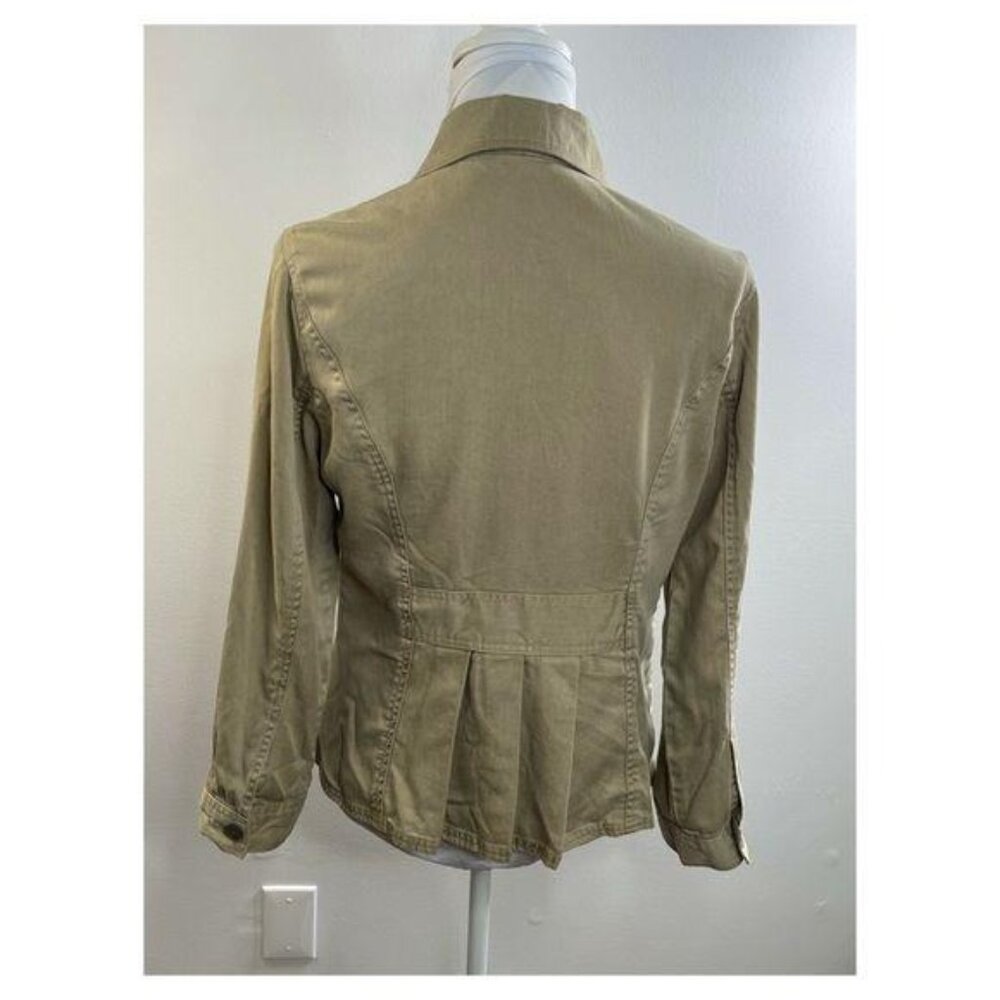 J. Jill Button Down Collar Cargo Jacket Size Small - Picture 3 of 9